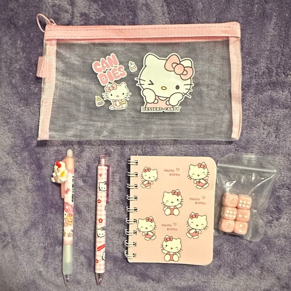 Other - Hello Kitty Pink Stationery Set